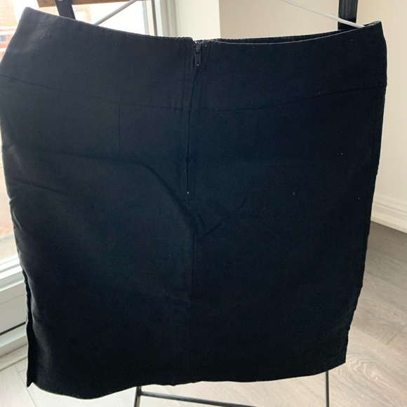 Black Straight Mini Skirt - Picture 2 of 2